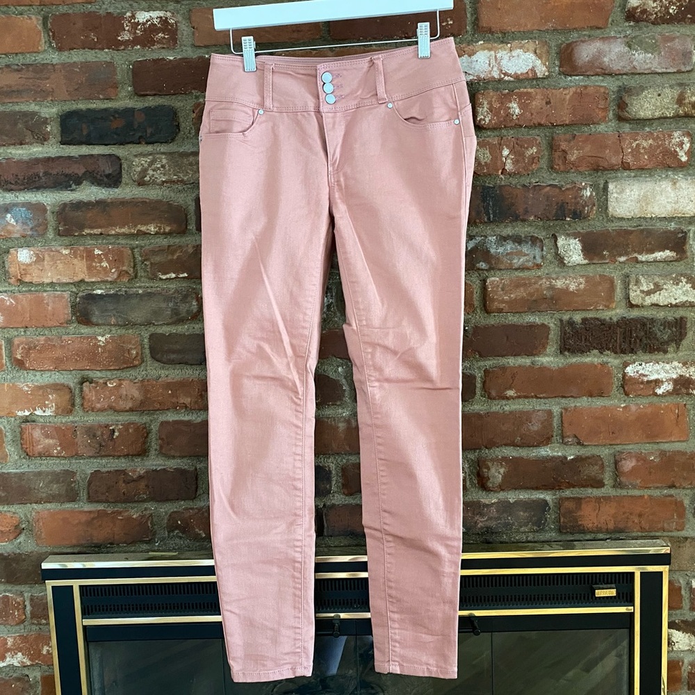 Mauve stretchy jeans